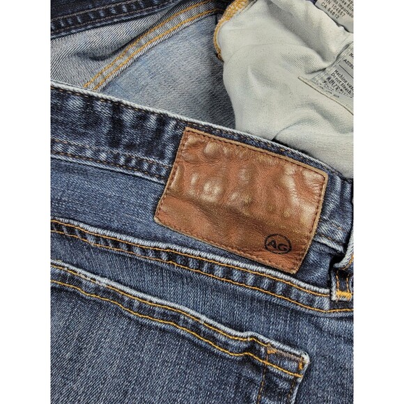 AG Adriano Goldschmied Jeans Mens 33x32 Straight Protégé Blue Stretch Mid USA - Picture 12 of 14